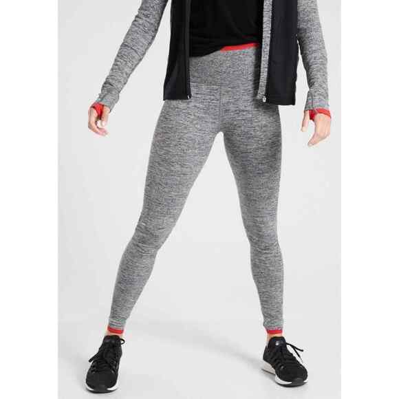 ATHLETA Andes High Rise 27" Gray Red Seamless Tight Legging Women Sz XS - Picture 4 of 11